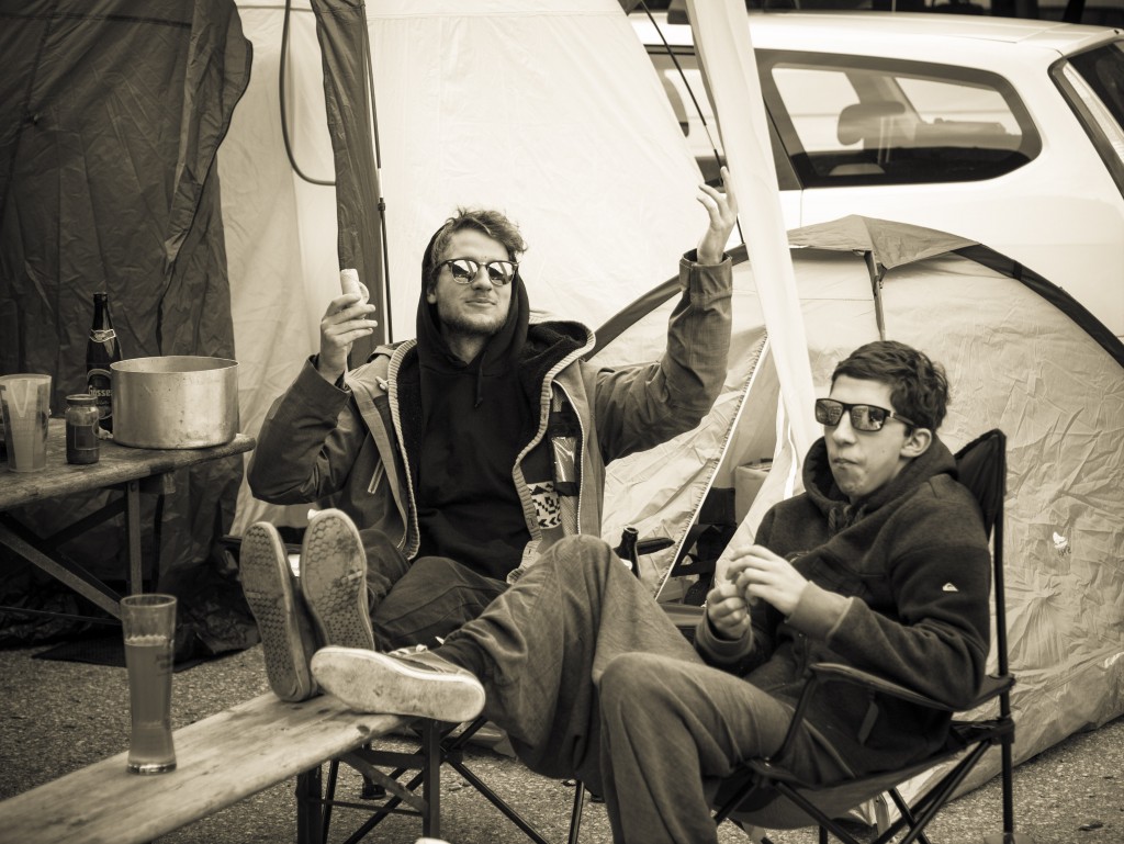 This duo were so stoked to get the first lift up to Hintertux, taht they camped out in the Hintertux carpark in tents. Whilst they said the temperatures were on the cold side, the positive vibes of the weekend keeps them coming back each year.