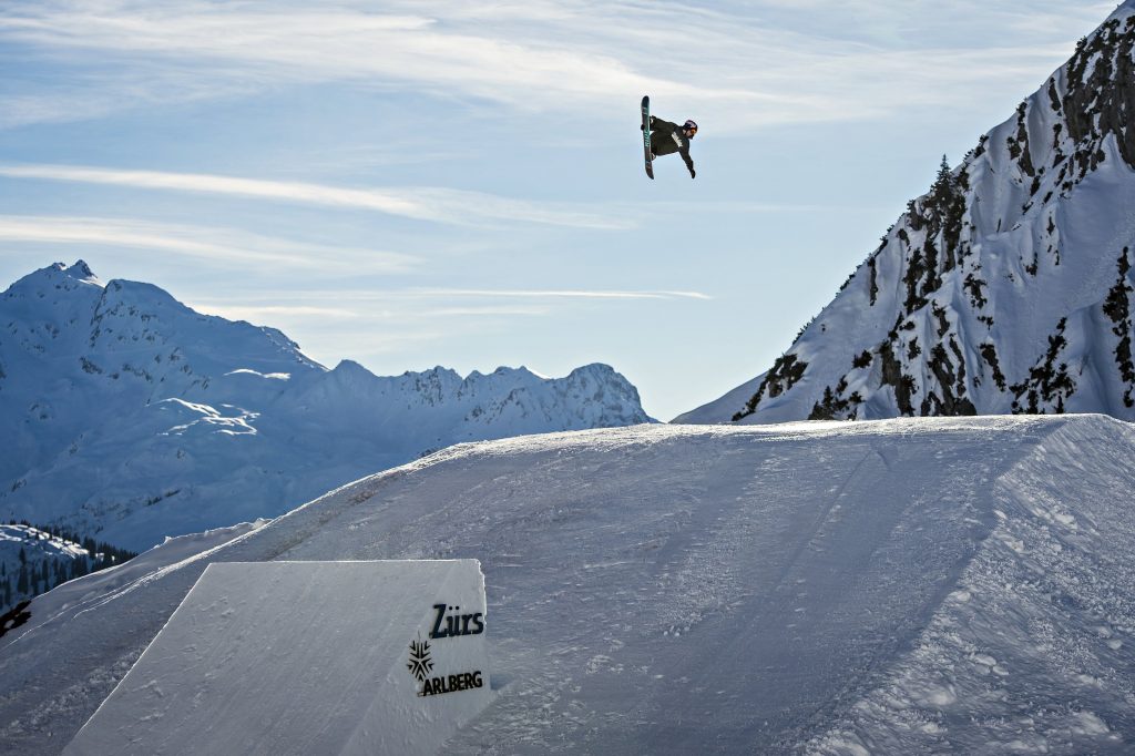 Billy flying high in Zurs. Photo: Red Bull
